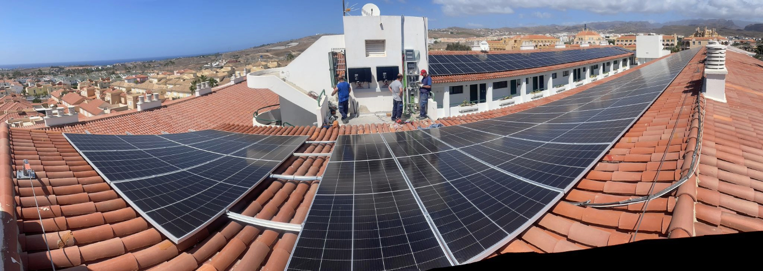 Instalación de Autoconsumo de 100Kwp en el Sur de Gran canaria